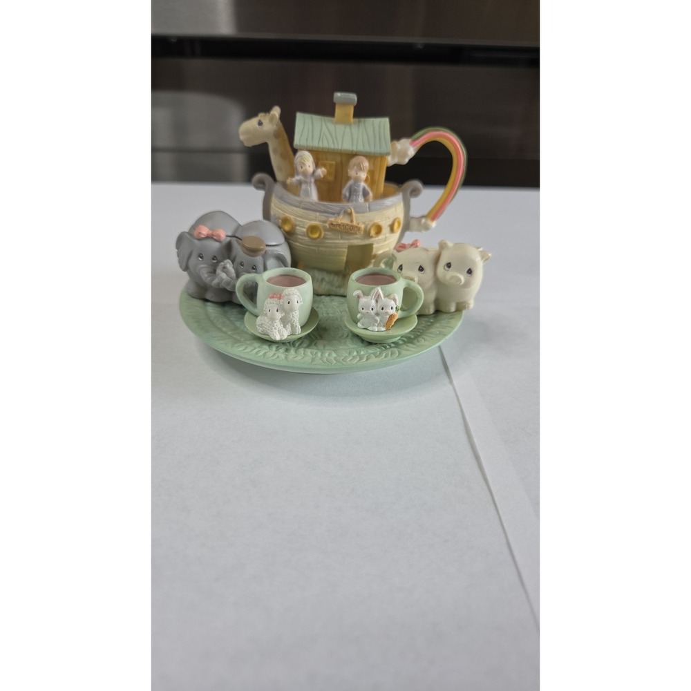 Noah's Ark Mini Tea Set Precious Moments 1996 Vintage Collectible